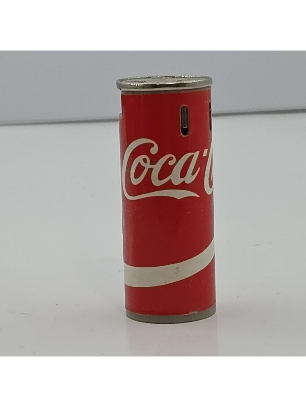 Vintage Coca-Cola Can Lighter Advertising Coke Still Sparks 2.25" Collectible